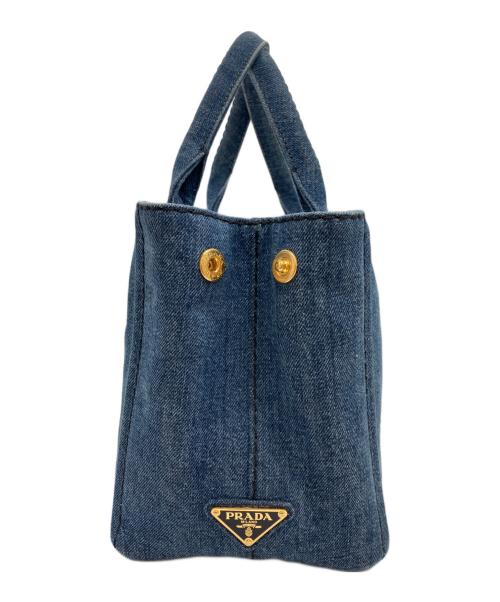 PRADA（プラダ）PRADA (プラダ) 2WAYデニムショルダーバッグ インディゴの古着・服飾アイテム