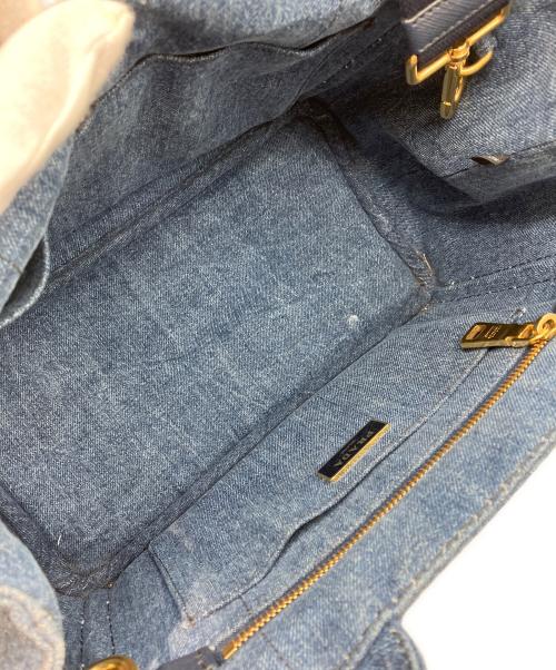 PRADA（プラダ）PRADA (プラダ) 2WAYデニムショルダーバッグ インディゴの古着・服飾アイテム