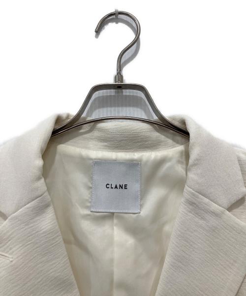 CLANE（クラネ）CLANE (クラネ) ランタンスリーブテーラージャケット ホワイト サイズ:2の古着・服飾アイテム
