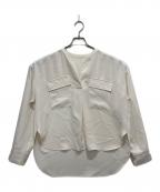 Nobleノーブル）の古着「ワークディテールドレープシャツ」｜アイボリー