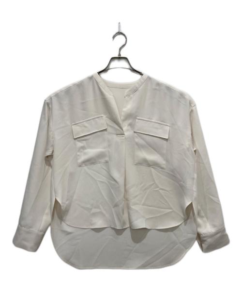 Noble（ノーブル）Noble (ノーブル) ワークディテールドレープシャツ アイボリー サイズ:FREEの古着・服飾アイテム