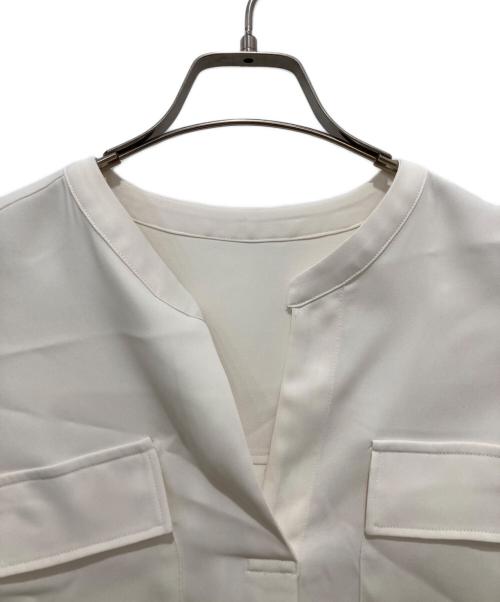 Noble（ノーブル）Noble (ノーブル) ワークディテールドレープシャツ アイボリー サイズ:FREEの古着・服飾アイテム
