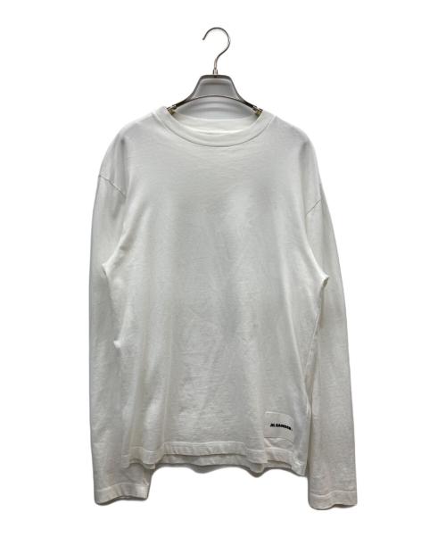 JIL SANDER+（ジルサンダープラス）JIL SANDER+ (ジルサンダープラス) ロングスリーブカットソー ホワイト サイズ:XSの古着・服飾アイテム