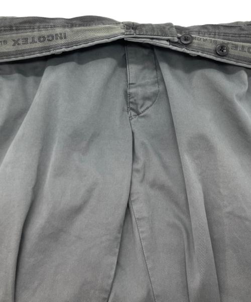 INCOTEX（インコテックス）INCOTEX (インコテックス) ギャバジン 製品染め ガーメントダイ スラックス グレー サイズ:W28の古着・服飾アイテム