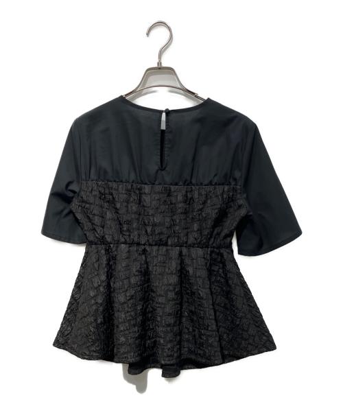 BARNEYS NEWYORK（バーニーズ・ニューヨーク）BARNEYS NEWYORK (バーニーズ・ニューヨーク) ウォッシャブル レイヤードブラウス ブラック サイズ:Freeの古着・服飾アイテム