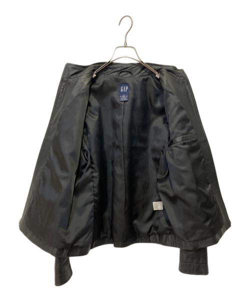 GAP（ギャップ）GAP (ギャップ) 00'sスタンドカラーレザージャケット ブラック サイズ:Sの古着・服飾アイテム