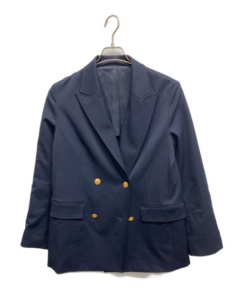 Spick and Span（スピック＆スパン）Spick and Span (スピック＆スパン) ドライツイルダブルブレストジャケット ネイビー サイズ:36の古着・服飾アイテム