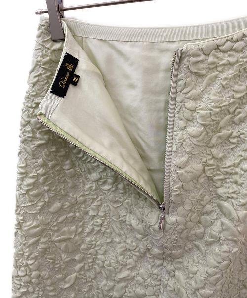 DRAWER（ドゥロワー）DRAWER (ドゥロワー) RESORT1 パフジャガードスカート ミントグリーン サイズ:36の古着・服飾アイテム