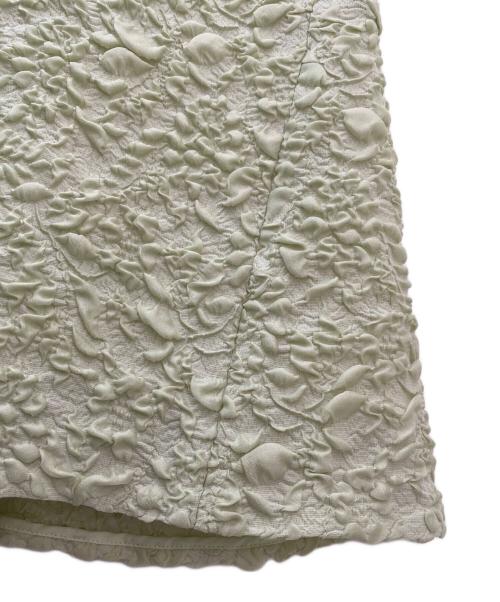 DRAWER（ドゥロワー）DRAWER (ドゥロワー) RESORT1 パフジャガードスカート ミントグリーン サイズ:36の古着・服飾アイテム