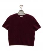BALLSEYボールジィ）の古着「フラッフィーヤーン ショートスリーブプルオーバー」｜ボルドー