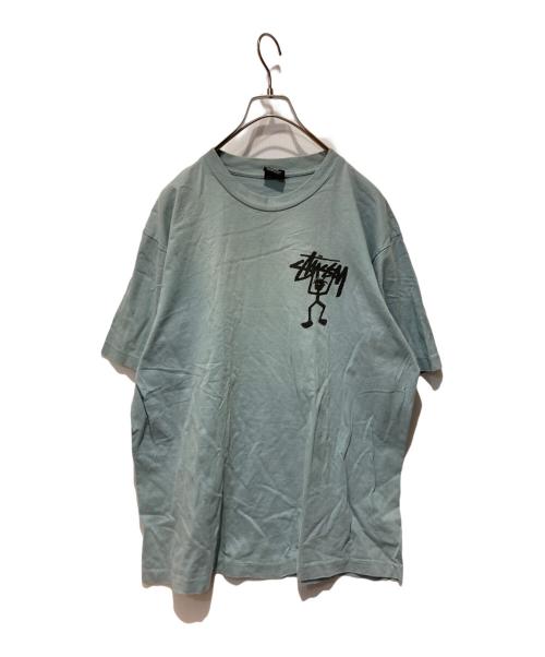 stussy（ステューシー）stussy (ステューシー) Stickman Tee ブルー サイズ:Mの古着・服飾アイテム