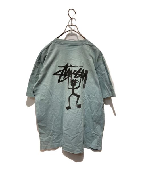stussy（ステューシー）stussy (ステューシー) Stickman Tee ブルー サイズ:Mの古着・服飾アイテム