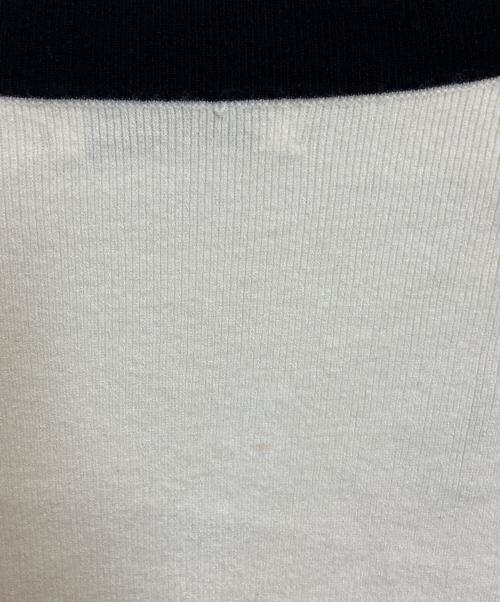 MADISON BLUE（マディソンブルー）MADISON BLUE (マディソンブルー) NO COLLAR SHORT JK アイボリー×ブラック サイズ:XSの古着・服飾アイテム