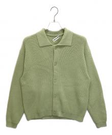SOFTHYPHEN（ソフトハイフン）の古着「ニットカーディガン」｜グリーン