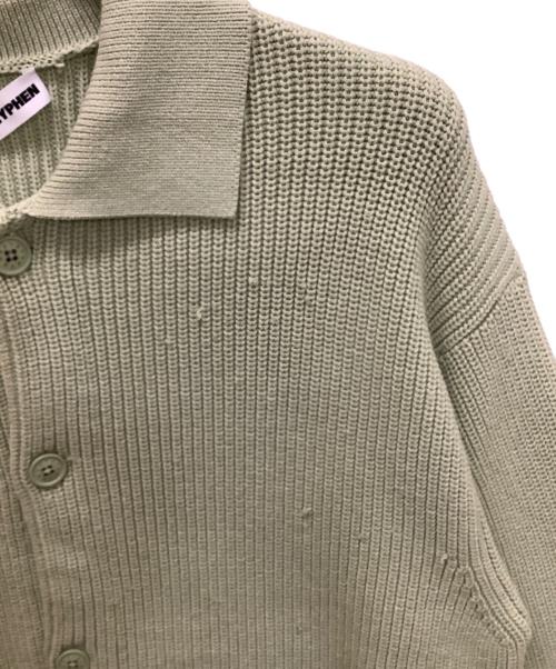 SOFTHYPHEN（ソフトハイフン）SOFTHYPHEN (ソフトハイフン) ニットカーディガン グリーン サイズ:2の古着・服飾アイテム