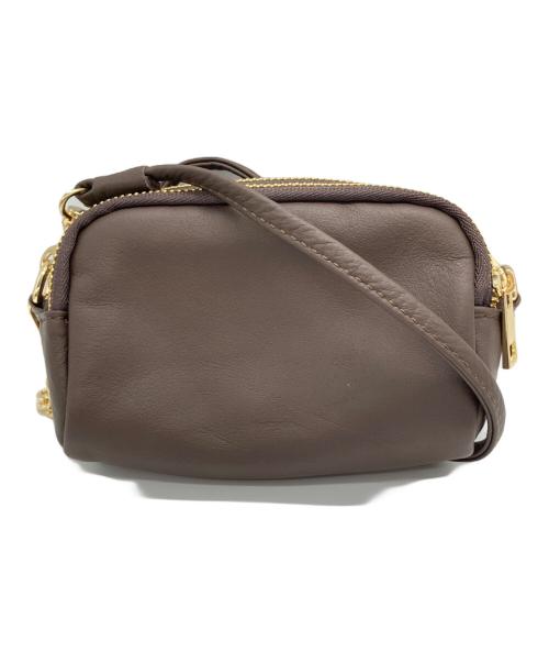 AULENTTI（オウレンティ）AULENTTI (オウレンティ) FRAMeWORK (フレームワーク) アクセサリーポーチショルダーBAG ブラウンの古着・服飾アイテム