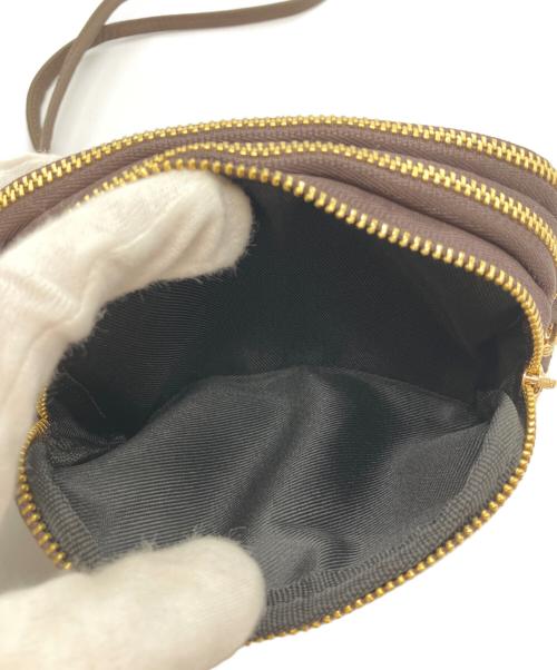 AULENTTI（オウレンティ）AULENTTI (オウレンティ) FRAMeWORK (フレームワーク) アクセサリーポーチショルダーBAG ブラウンの古着・服飾アイテム