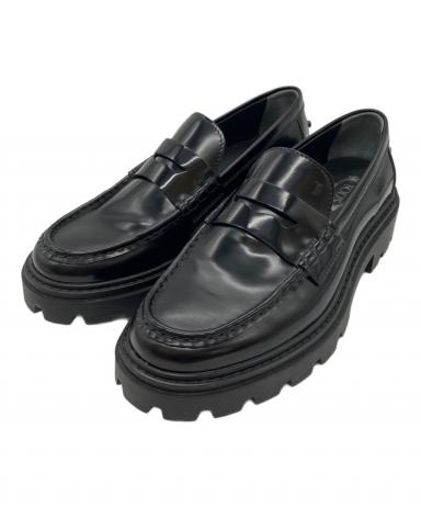 中古・古着通販】TOD'S (トッズ) ゴマペザンテローファー ブラック
