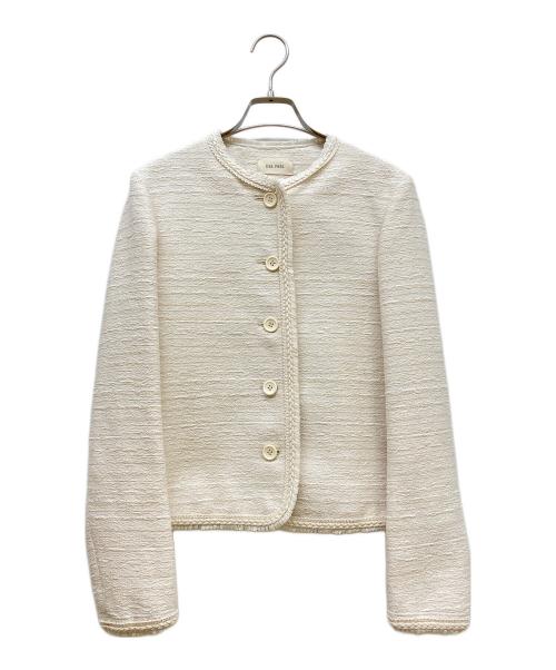 DES PRES（デ プレ）DES PRES (デ プレ) ドロップレットジャカード クルーネックジャケット ライトベージュ サイズ:FREEの古着・服飾アイテム