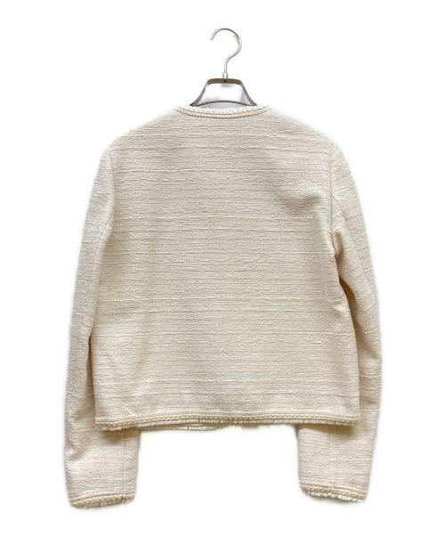 DES PRES（デ プレ）DES PRES (デ プレ) ドロップレットジャカード クルーネックジャケット ライトベージュ サイズ:FREEの古着・服飾アイテム