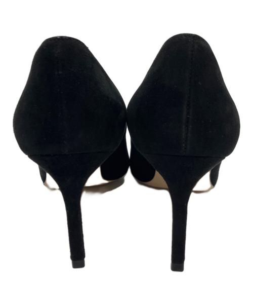 Manolo Blahnik（マノロブラニク）Manolo Blahnik (マノロブラニク) スウェードパンプス ブラック サイズ:36 1/2の古着・服飾アイテム