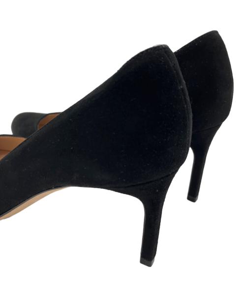 Manolo Blahnik（マノロブラニク）Manolo Blahnik (マノロブラニク) スウェードパンプス ブラック サイズ:36 1/2の古着・服飾アイテム