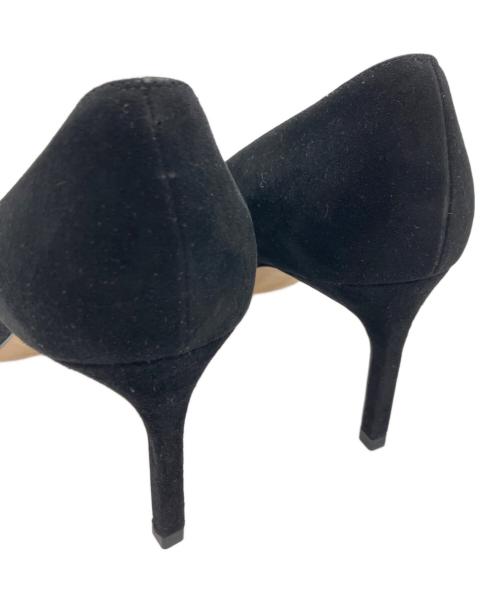 Manolo Blahnik（マノロブラニク）Manolo Blahnik (マノロブラニク) スウェードパンプス ブラック サイズ:36 1/2の古着・服飾アイテム