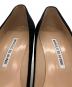 中古・古着 Manolo Blahnik (マノロブラニク) スウェードパンプス ブラック サイズ:36 1/2：13000円