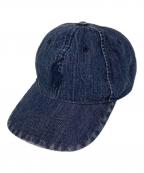 POLO RALPH LAURENポロ・ラルフローレン）の古着「デニム キャップ」｜インディゴ