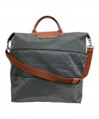 LONGCHAMPロンシャン）の古着「2WAYバッグ」｜グレー×ブラウン