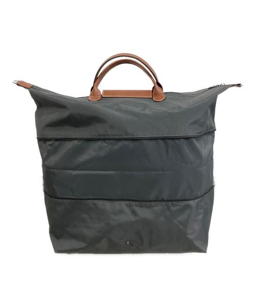 LONGCHAMP（ロンシャン）LONGCHAMP (ロンシャン) 2WAYバッグ グレー×ブラウンの古着・服飾アイテム