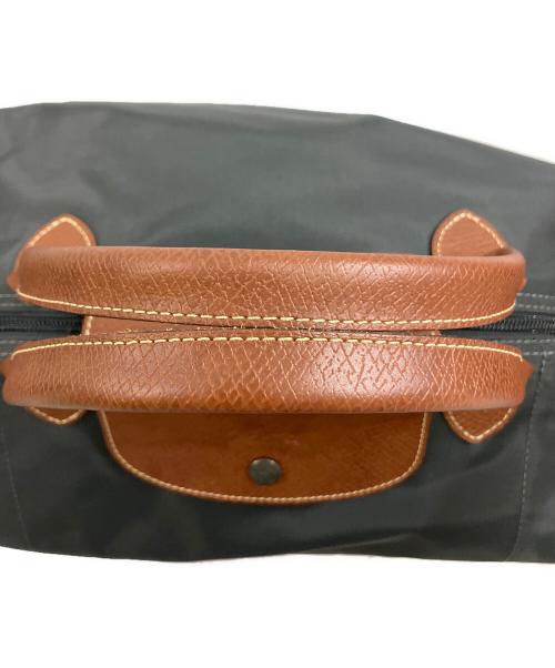 LONGCHAMP（ロンシャン）LONGCHAMP (ロンシャン) 2WAYバッグ グレー×ブラウンの古着・服飾アイテム