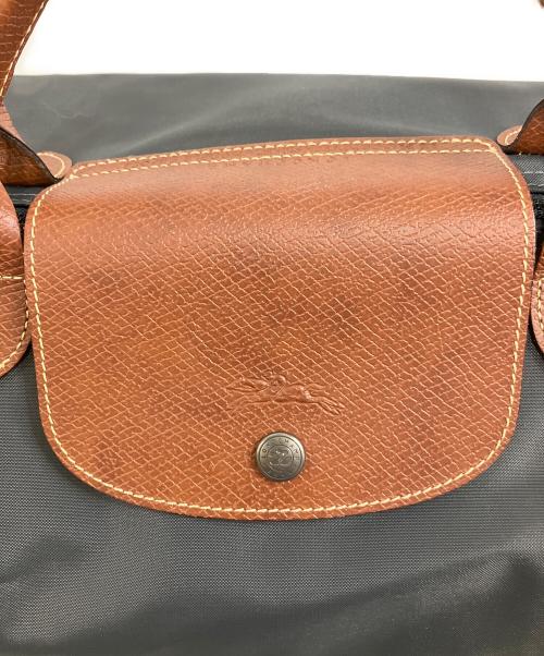 LONGCHAMP（ロンシャン）LONGCHAMP (ロンシャン) 2WAYバッグ グレー×ブラウンの古着・服飾アイテム