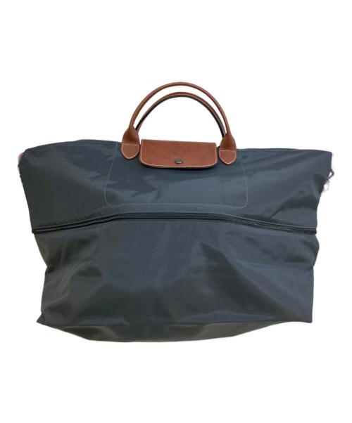 LONGCHAMP（ロンシャン）LONGCHAMP (ロンシャン) 2WAYバッグ グレー×ブラウンの古着・服飾アイテム