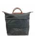 LONGCHAMP (ロンシャン) 2WAYバッグ グレー×ブラウン：8000円
