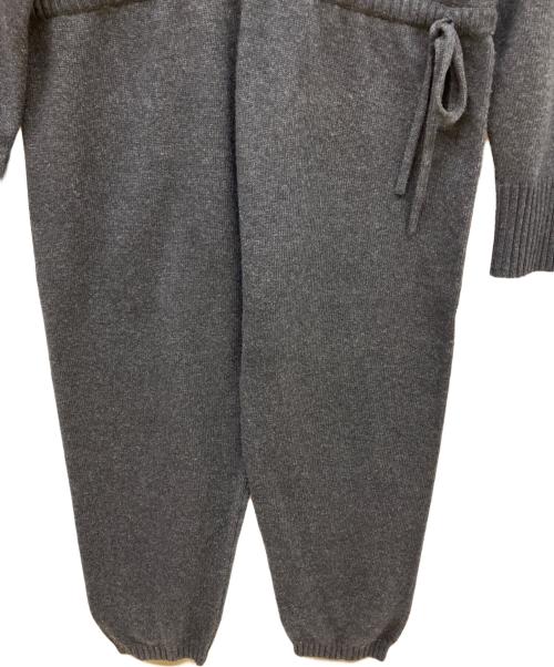 ETRE TOKYO（エトレトウキョウ）ETRE TOKYO (エトレトウキョウ) Vネックニットオールインワン グレー サイズ:Mの古着・服飾アイテム