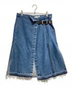 TOGA TOOトーガ・トゥ）の古着「Denim wrap skirt」｜インディゴ