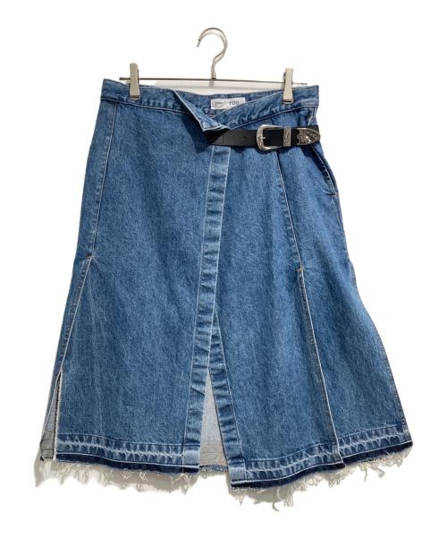 TOGA TOO（トーガ・トゥ）TOGA TOO (トーガ・トゥ) Denim wrap skirt インディゴ サイズ:Sの古着・服飾アイテム