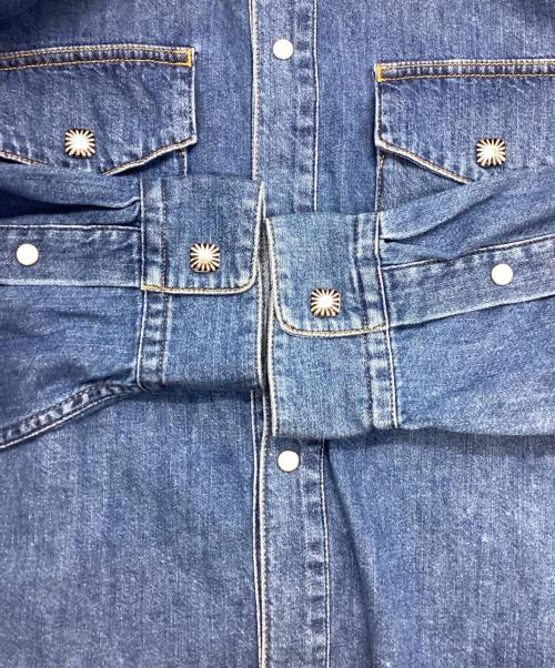 TOGA TOO（トーガ・トゥ）TOGA TOO (トーガ・トゥ) DENIM SHIRT　TZ252-FJ947 インディゴ サイズ:M 未使用品の古着・服飾アイテム