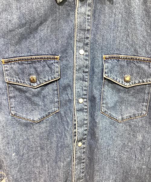 TOGA TOO（トーガ・トゥ）TOGA TOO (トーガ・トゥ) DENIM SHIRT　TZ252-FJ947 インディゴ サイズ:M 未使用品の古着・服飾アイテム