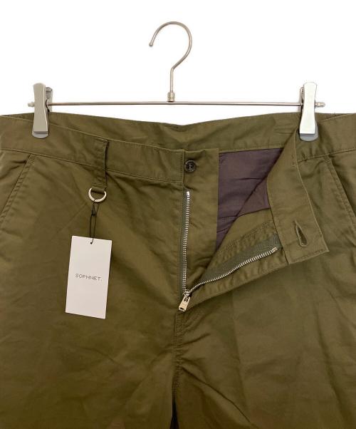 SOPHNET.（ソフネット）SOPHNET. (ソフネット) COTTON STRETCH TWILL TAPERED CROPPED PANTS カーキ サイズ:4 未使用品の古着・服飾アイテム