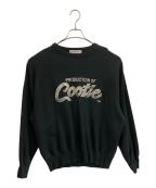 COOTIE PRODUCTIONSクーティープロダクツ）の古着「Embroidery Sweat Crew」｜ブラック