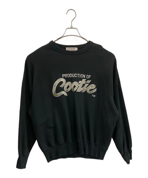 COOTIE PRODUCTIONS（クーティープロダクツ）COOTIE PRODUCTIONS (クーティープロダクツ) Embroidery Sweat Crew ブラック サイズ:Sの古着・服飾アイテム