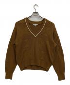 Christian Dior Sportsクリスチャン ディオールスポーツ）の古着「Vネックニット」｜ブラウン