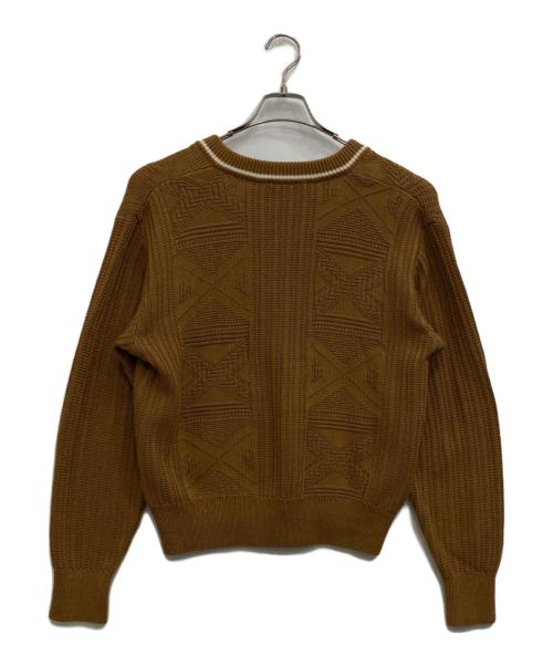 Christian Dior Sports（クリスチャン ディオールスポーツ）Christian Dior Sports (クリスチャン ディオールスポーツ) Vネックニット ブラウン サイズ:Mの古着・服飾アイテム