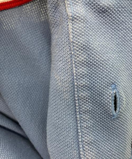 MONCLER（モンクレール）MONCLER (モンクレール) ポロシャツ ブルー サイズ:Sの古着・服飾アイテム