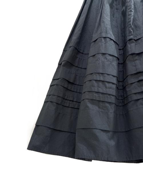 CECILIE BAHNSEN（セシリーバンセン）CECILIE BAHNSEN (セシリーバンセン) Ruffle Gathered Maxi Dress/フリルギャザーロングワンピース ブラック サイズ:UK6/US2の古着・服飾アイテム
