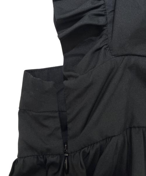 CECILIE BAHNSEN（セシリーバンセン）CECILIE BAHNSEN (セシリーバンセン) Ruffle Gathered Maxi Dress/フリルギャザーロングワンピース ブラック サイズ:UK6/US2の古着・服飾アイテム