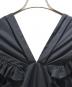 中古・古着 CECILIE BAHNSEN (セシリーバンセン) Ruffle Gathered Maxi Dress/フリルギャザーロングワンピース ブラック サイズ:UK6/US2：35000円
