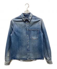 BALENCIAGA（バレンシアガ）の古着「ローズシュランクシャツ」｜インディゴ